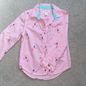Girl Pink Unicorn Shirt - (XS 4/5)